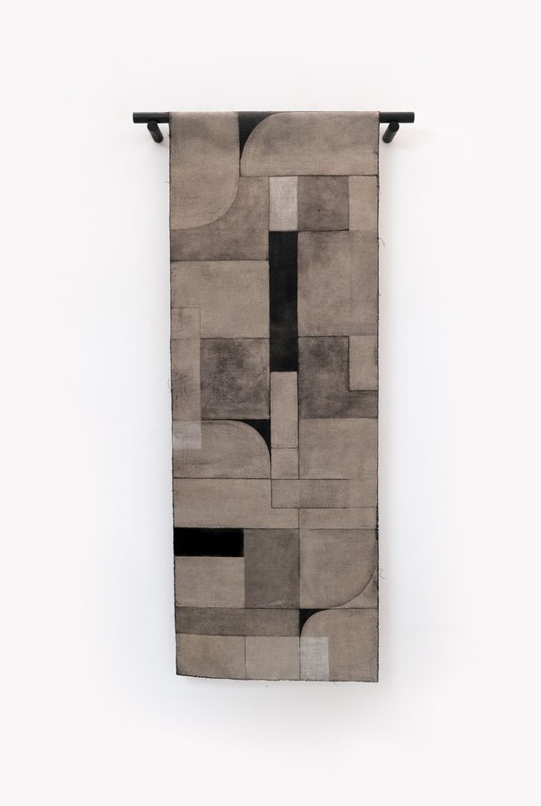 Demi Relic 8, 2024, Handmade Oak Gall Ink on Linen