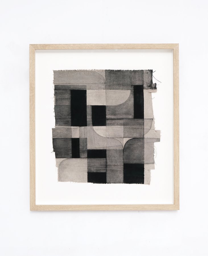 Relic 11, 2024, Handmade Oak Gall Ink on Linen