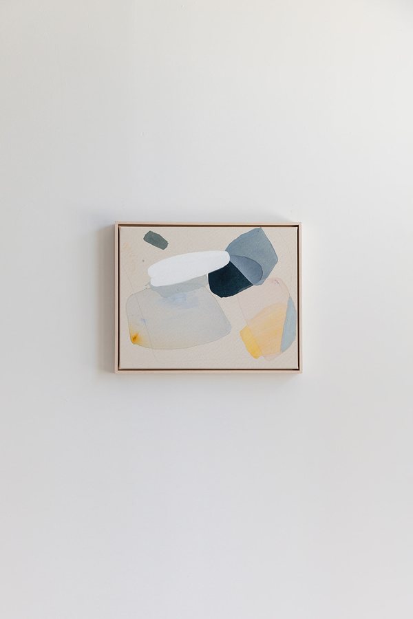 A kind of Sunday -  A place to rest, 2026, Acrylics | raw canvas | Californian maplewood frame