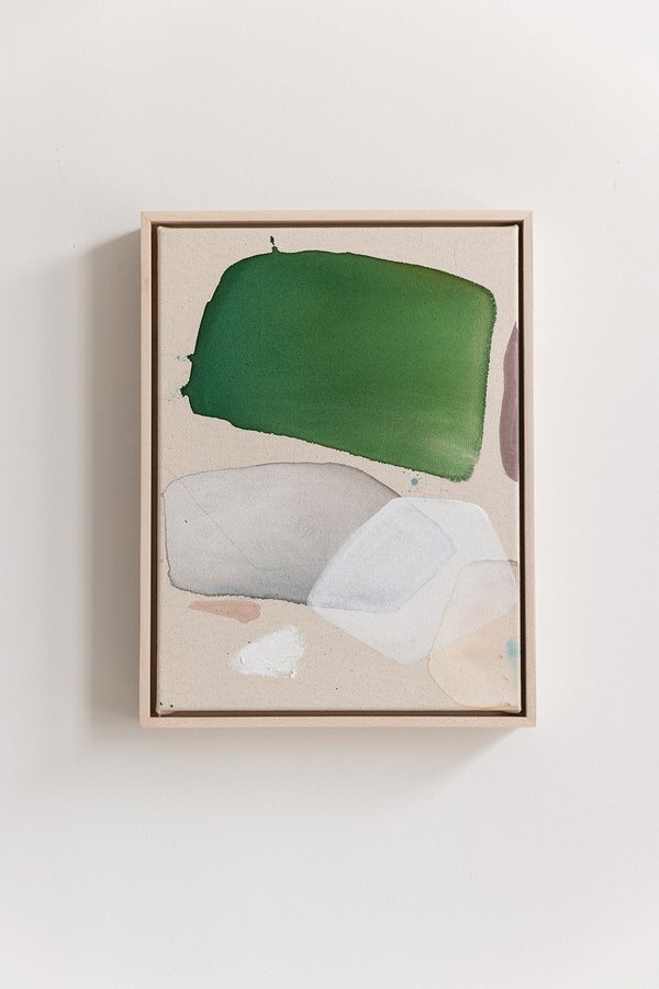Cotton candy, 2026, Acrylics | raw canvas | Californian maplewood frame