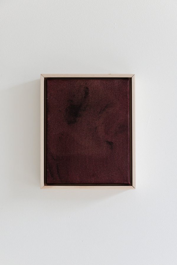 Sea Air Series: Burgandy, 2026, Mixed media | Raw canvas