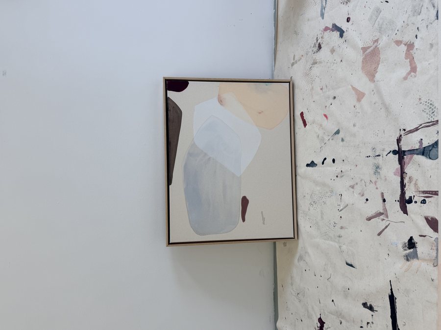 Sea Air Series: Softly out to sea, 2026, Mixed media | Raw canvas