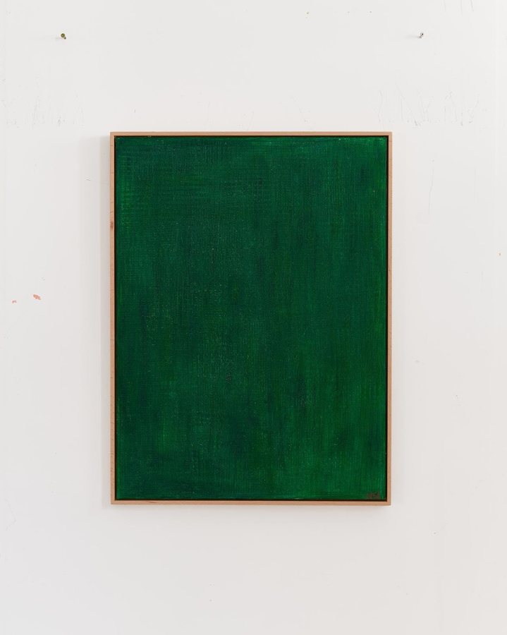 A breath of fresh air, 2025, Cold wax | acrylics | wooden panel