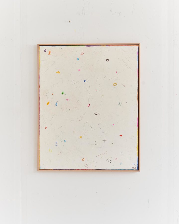 Connect the dots, 2025, Cold wax | acrylics | canvas