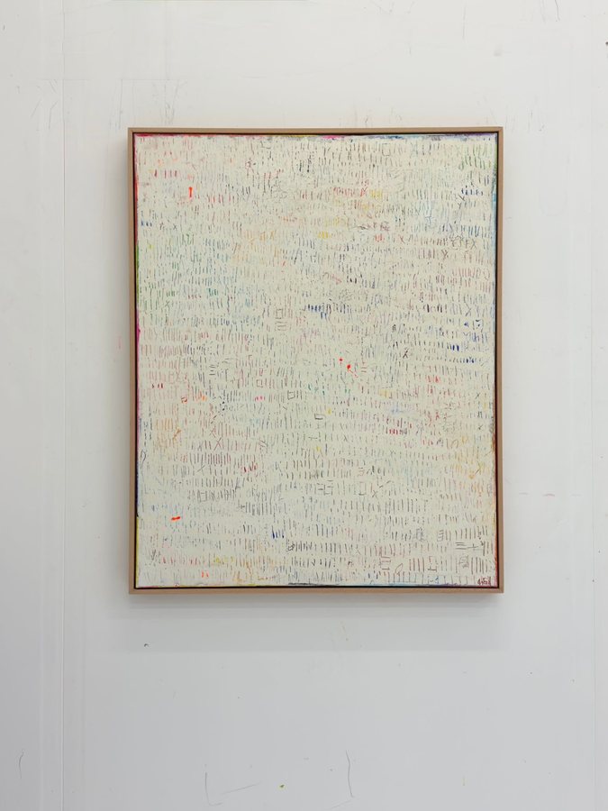 Every little counts, 2025, Cold wax | acrylics | canvas