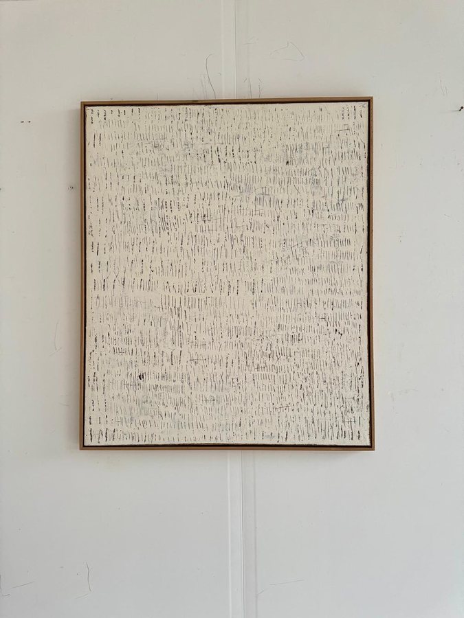Play by the rules, 2025, Cold wax | acrylics | canvas