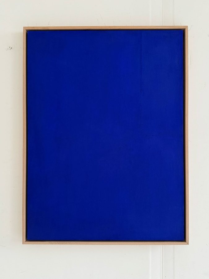 Saved by the bell, 2025, Tarlatan | acrylics | wooden panel