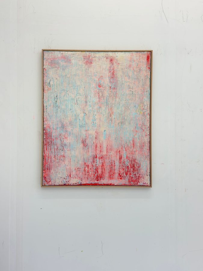 When the chips are down, 2025, Cold wax | acrylics | canvas