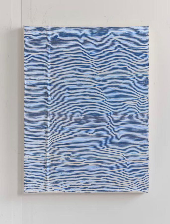 A real knock out, 2026, Cold wax | acrylics | wood