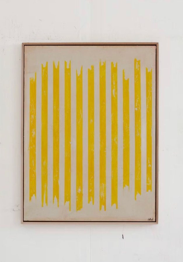 I am in a playful mood, 2026, Cold wax | acrylics | wood