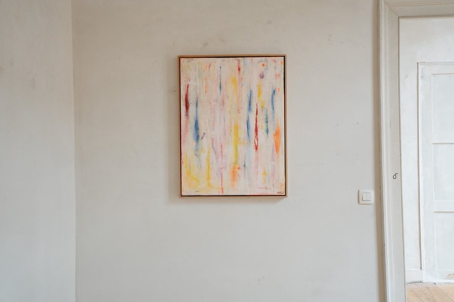 Without edges, 2026, Tarlatan | ink | acrylics on wooden panel