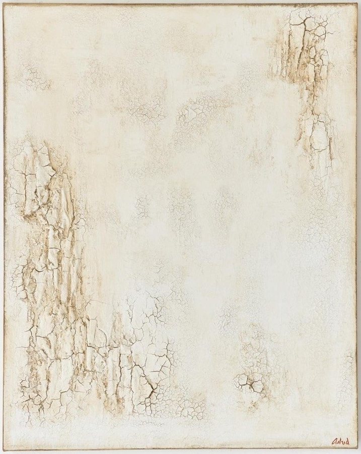 A Whole New Story, 2026, Lime paints, natural pigments on canvas
