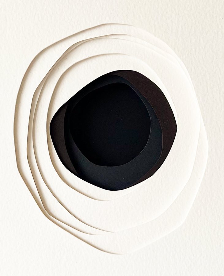 L'Abri series | I, 2026, Paper Sculpture | oak frame