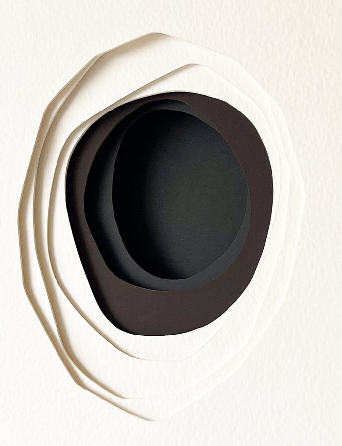 L'Abri series | II, 2026, Paper Sculpture | oak frame