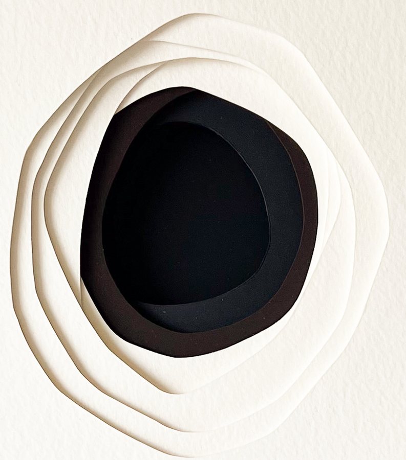 L'Abri series | III, 2026, Paper Sculpture | oak frame