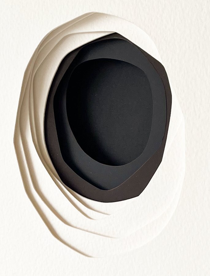 L'Abri series | IV, 2026, Paper Sculpture | oak frame