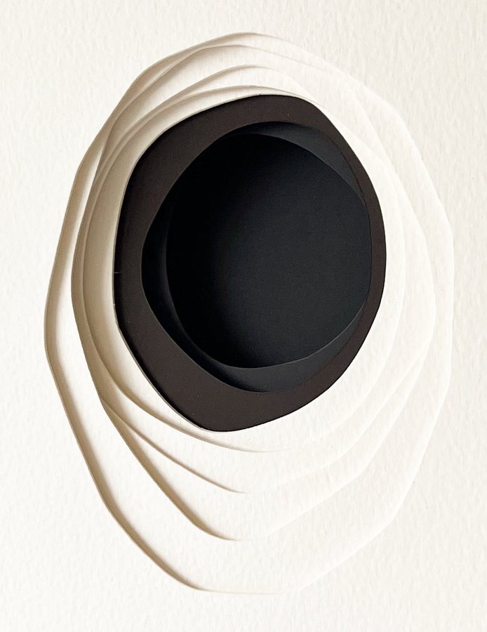 L'Abri series | VI, 2026, Paper Sculpture | oak frame