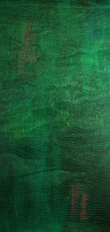Jardín vertical, IX, 2022, Acrylic | thread embroidery | canvas