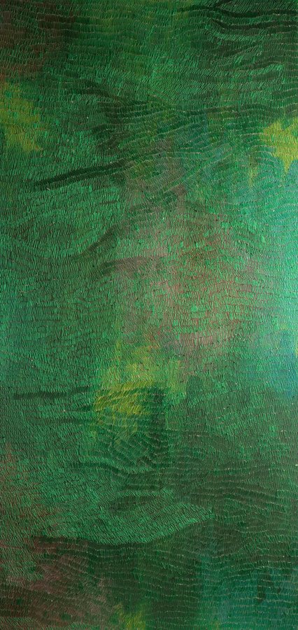 Jardín vertical, VIII, 2022, Acrylic | thread embroidery | canvas
