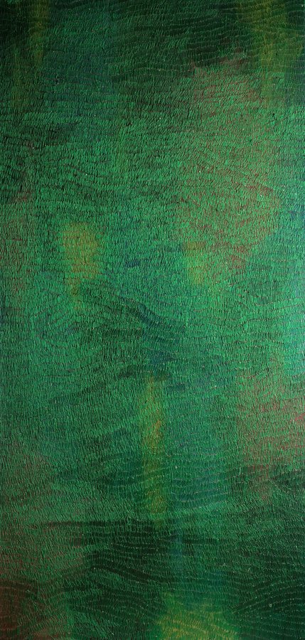 Jardín vertical, X, 2022, Acrylic | thread embroidery | canvas