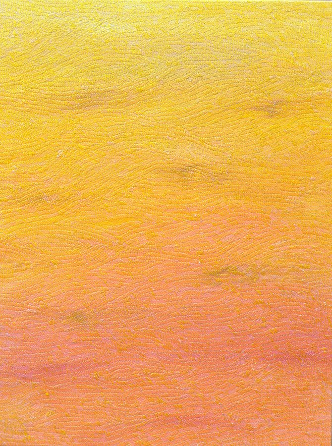 Viento de sol rasante VI, 2026, Acrylic | thread embroidery | canvas