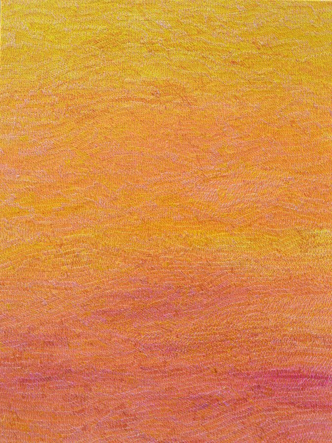 Viento de sol rasante VII, 2026, Acrylic | thread embroidery | canvas