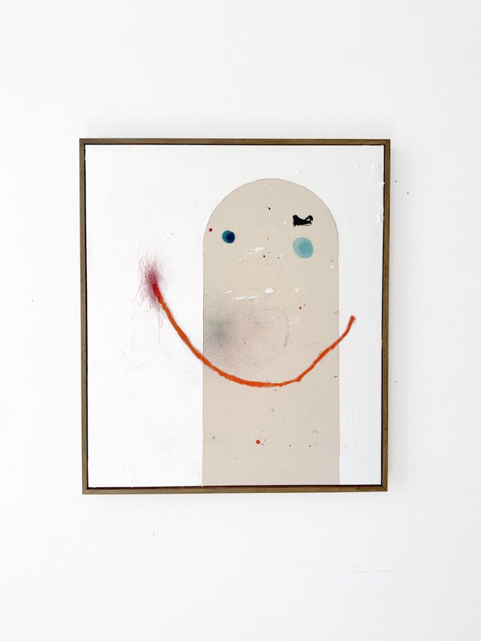 Cheeky smile, 2025, Acrylics on canvas