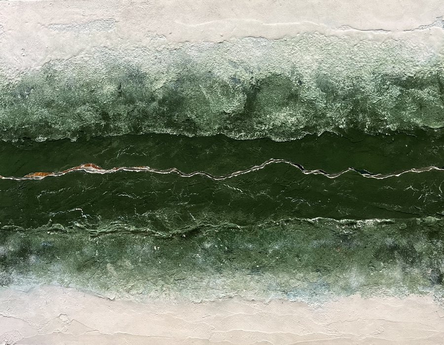 Lumière intérieure, 2026, Mixed media | pigments | black american box