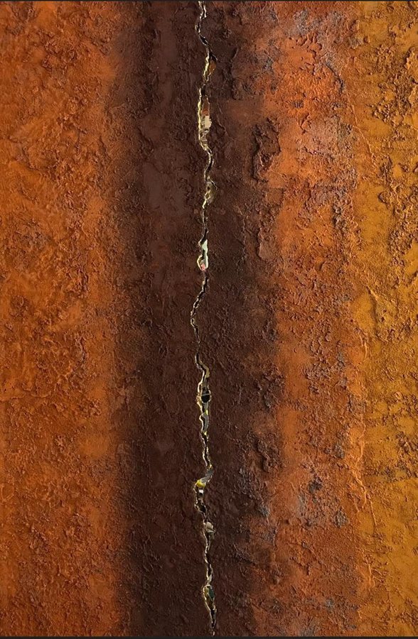 Mind over matter, 2026, Mixed media | pigments | black american box
