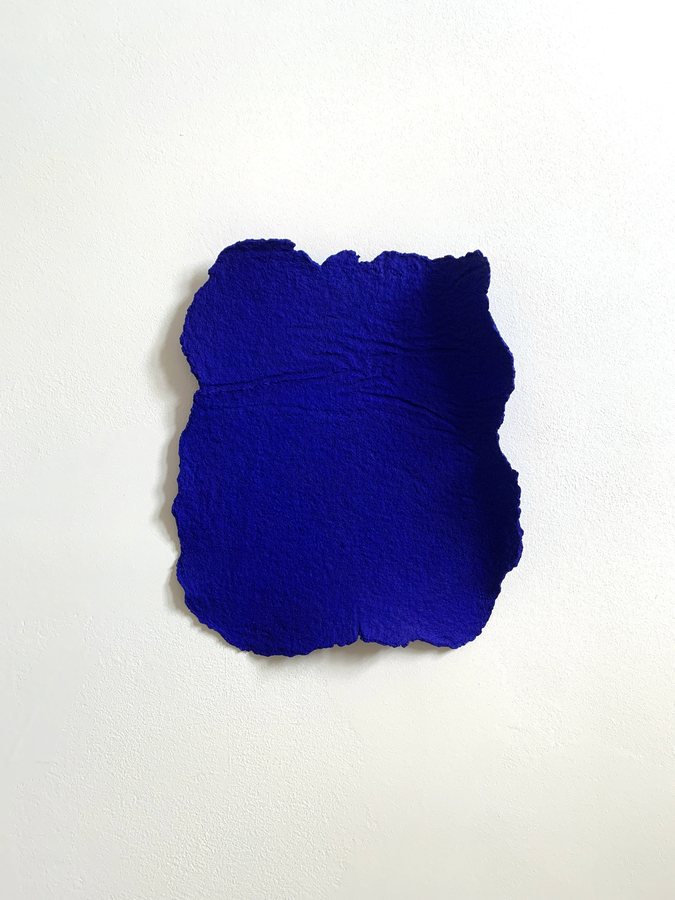 Azul, 2025, Clay | paper | mixed media