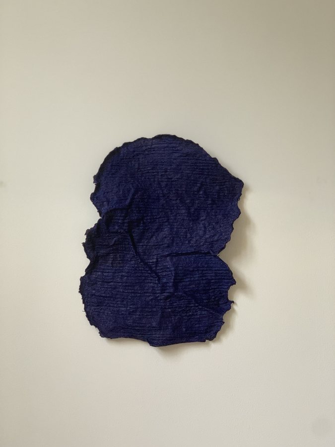 L'Heure blue, 2025, Clay | paper | mixed media