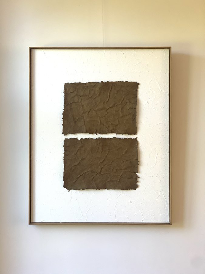 Havane, 2026, Handmade linen paper | natural paint | canvas