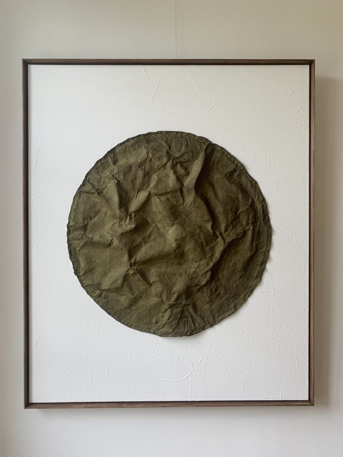 Viriditas, 2026, Handmade linen paper | natural paint | natural pigment