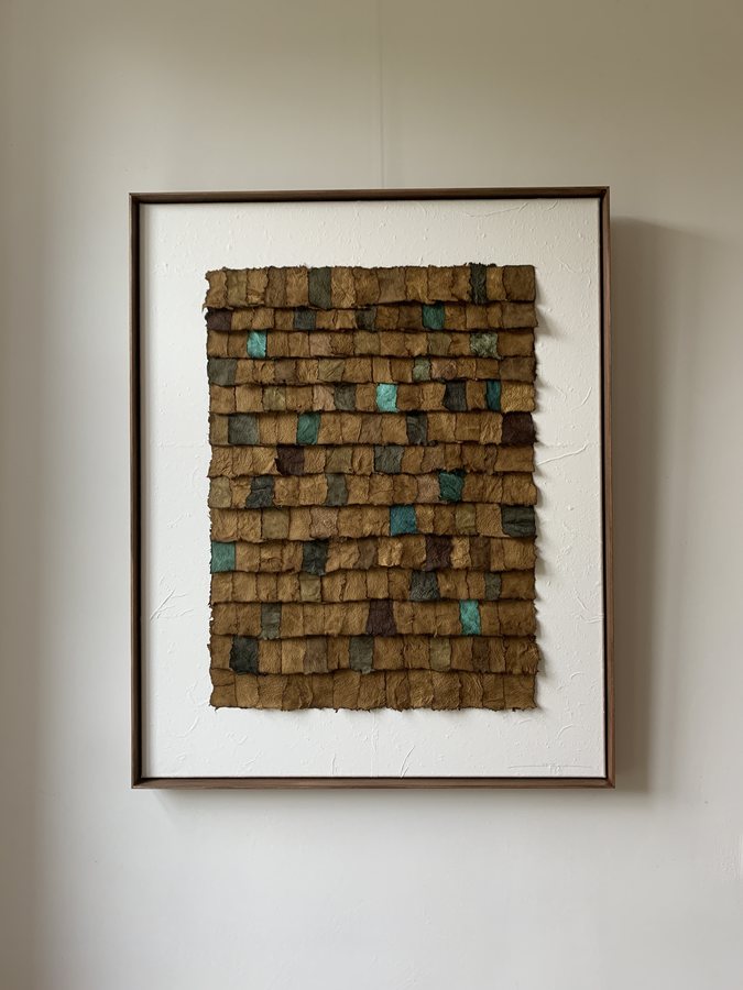 Symphonie d'automne I, 2026, Handmade linen paper | natural paint | natural pigment