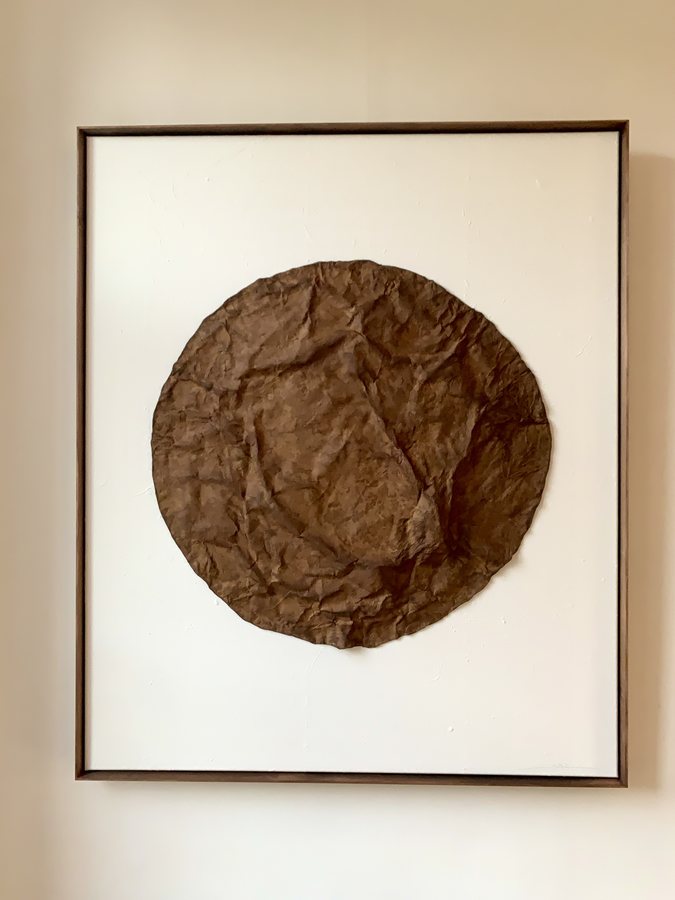 Dunes I, 2026, Handmade linen paper | natural paint | natural pigment