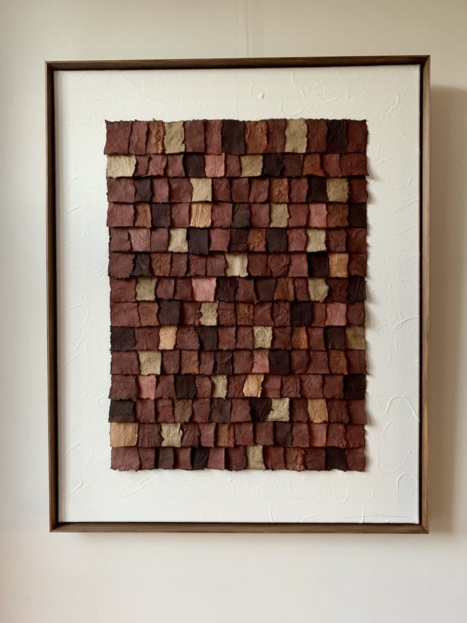 Symphonie d'automne IV, 2026, Handmade linen paper | natural paint | natural pigment