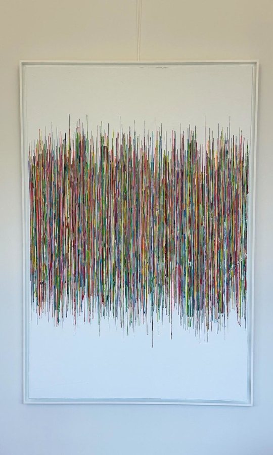 Vibrations, 2024, Acrylics on canvas