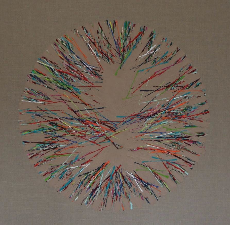 Pins and Needles - Doux, 2025, Acrylics | Flemish Caravaggio linen