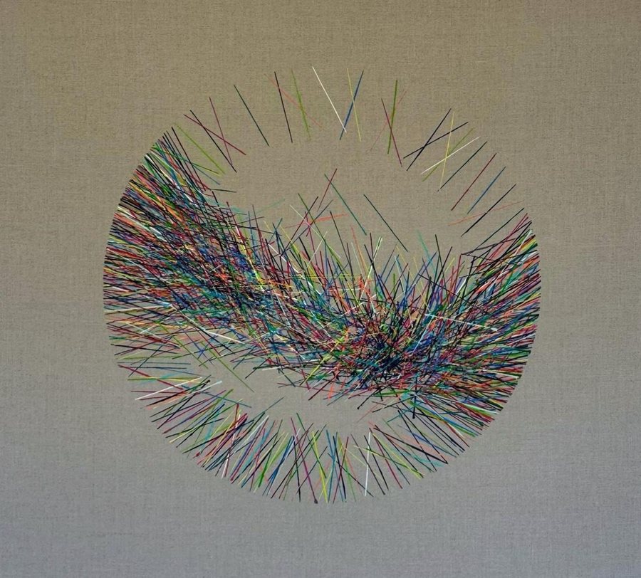 Pins and Needles, Fines, 2025, Acrylics | Flemish Caravaggio linen