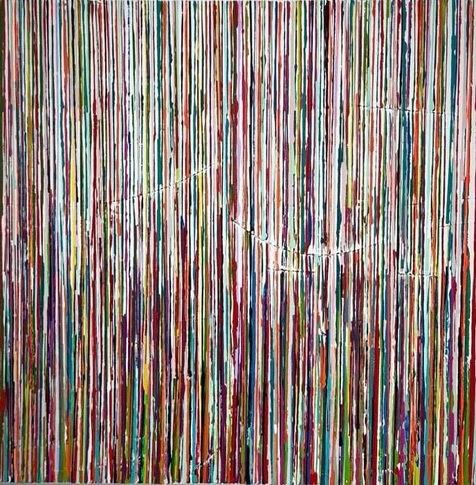 Vibrations, 2025, Acrylics on canvas