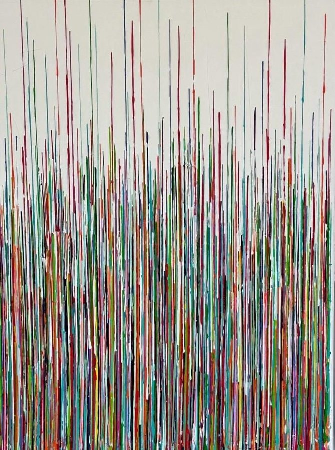 Vibrations, 2025, Acrylics on canvas