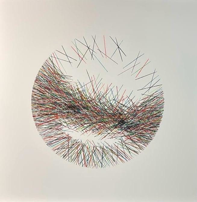 Pins and Needles - Blanc, 2026, Acrylics | canvas
