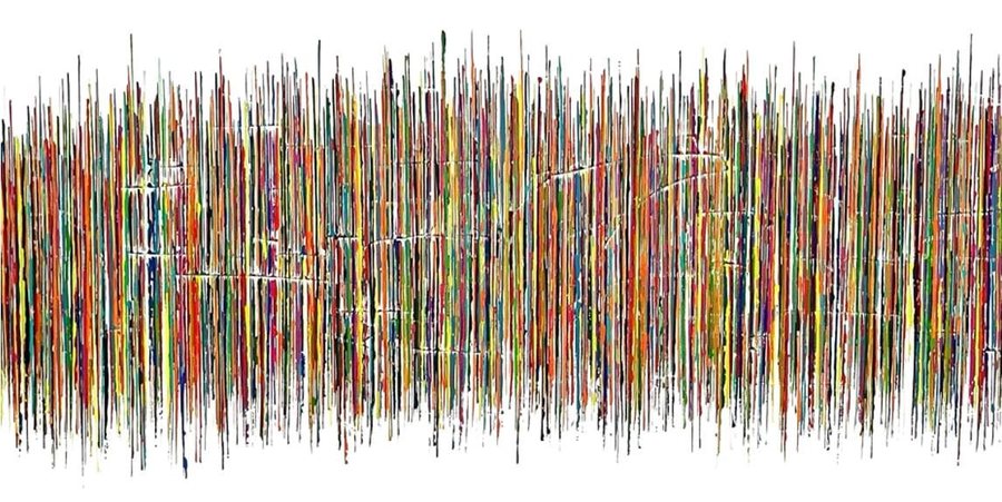 Vibrations, 2026, Acrylics on canvas